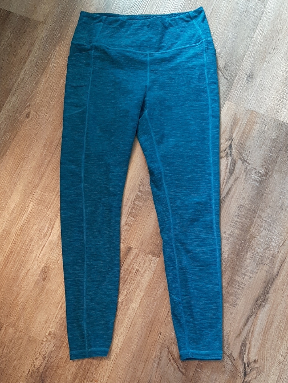 Victorias Secret Teal Seam-Detail Active Workout Leggings MED